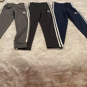 3 pairs boys Adidas pants size 8